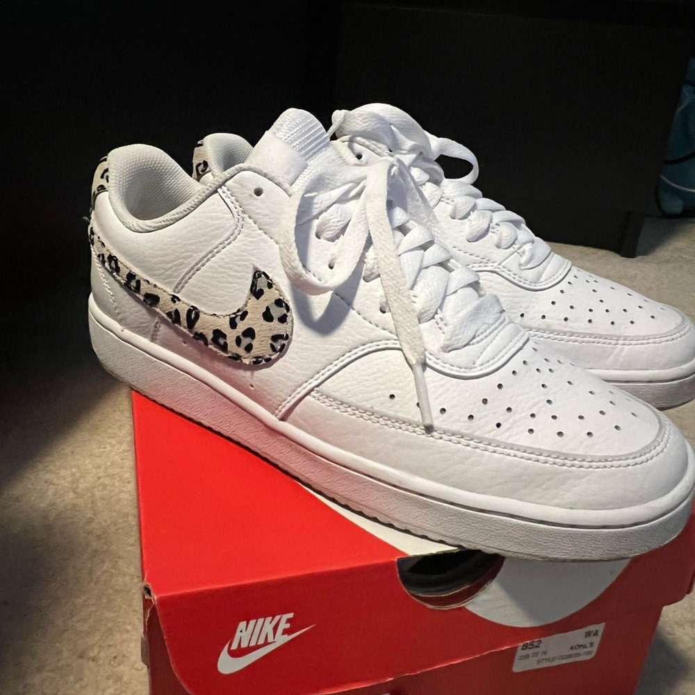 Nike Cheetah Print Court Vision Low